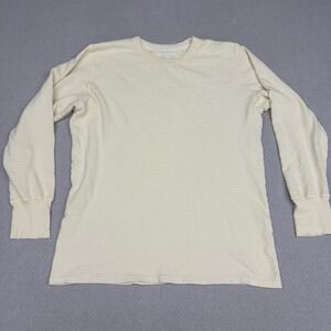 Big Bud Press Honeycomb Thermal Shirt Mens Large Cotton Waffle Knit Casual